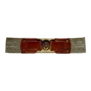 Tory Burch Wide Glitter Accent Stretch Belt Size XS